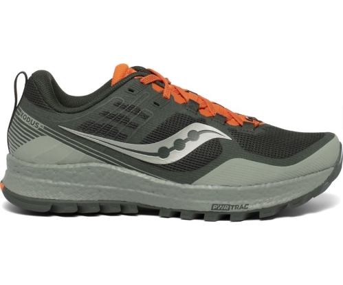 Tenis Saucony Xodus 10 Hombre Zapatillas Trail Running Desert / Pine / Naranjas México MX-963-ZC